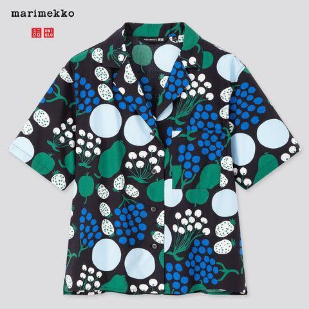 MARIMEKKO x uniqlo size large cotton patterned top